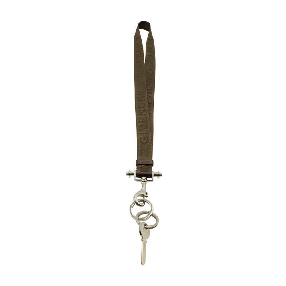 Givenchy Key Holder Strap in Olive Nylon
